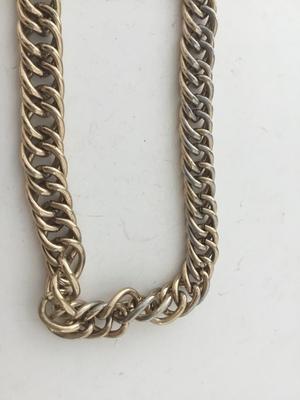 Gold tone unmarked chain like necklace rusty