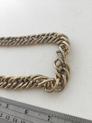 Gold tone unmarked chain like necklace rusty