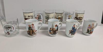 Norman Rockwell Museum Currier & Ives Mugs & Glasses