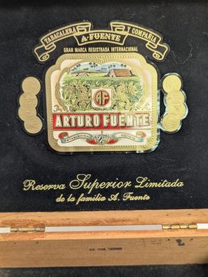 Misc Decor Match Box Arturo Fuente Cigar Box Vintage Metal Spittoon