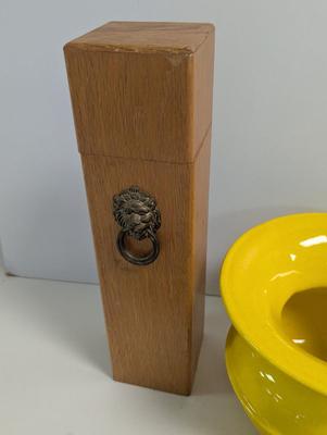 Misc Decor Match Box Arturo Fuente Cigar Box Vintage Metal Spittoon