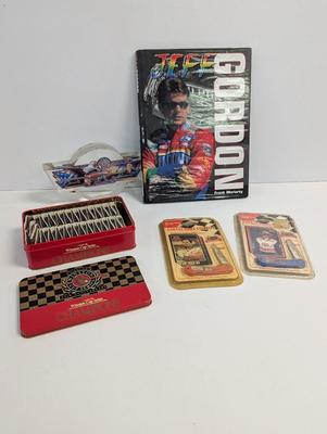 NASCAR Collection Kulwicki & Petty Pocket Knives Gordon Book Matches Acrylic National Corvette Plaque