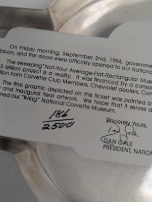 NASCAR Collection Kulwicki & Petty Pocket Knives Gordon Book Matches Acrylic National Corvette Plaque