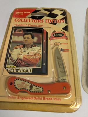 NASCAR Collection Kulwicki & Petty Pocket Knives Gordon Book Matches Acrylic National Corvette Plaque