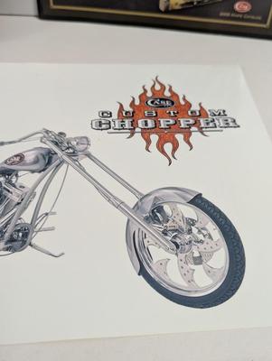 Zippo Case XX Lighter & Motorcycle Chopper Graphics