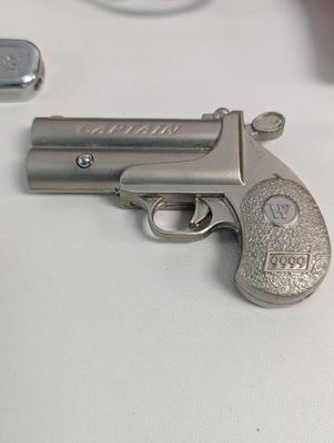 HALCO Colt Cap Gun Orange Grip & 2 Novelty Lighters