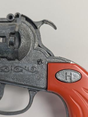 HALCO Colt Cap Gun Orange Grip & 2 Novelty Lighters