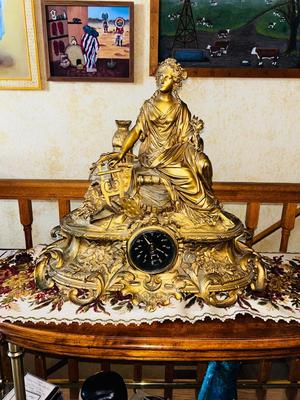 STUNNING KIENZLE VDO GILT BRONZE MANTEL CLOCK