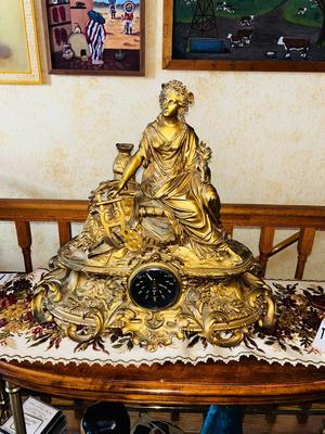 STUNNING KIENZLE VDO GILT BRONZE MANTEL CLOCK