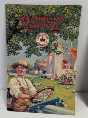 1914-1925 Stanolind Almanac Pamphlet & Saturday Evening Post Advertising Cards