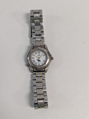 Vintage Timex Indiglo Ladies Two-Tone Camel Bucks Quartz Analog Watch