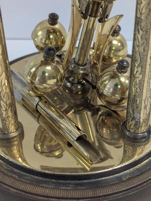Vintage Schatz Jahresuhrenfabrik Germany Clock Model #49 For Parts Or Repair.