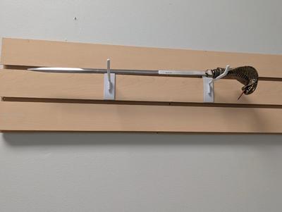 Cobra Head Brass Walking Cane With Sword