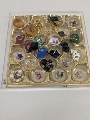 Vintage Costume Pierced Earrings