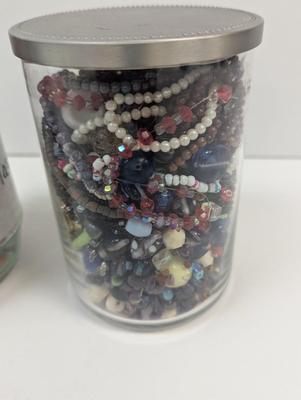 2 Jars Of Beads