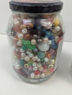 2 Jars Of Beads