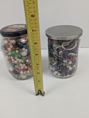 2 Jars Of Beads