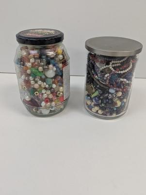 2 Jars Of Beads