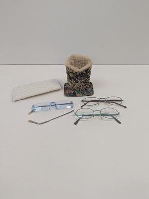 Prescription Glasses & Holder