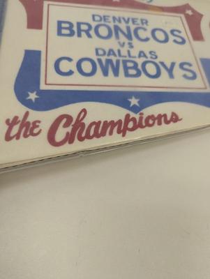 Vintage Broncos Vs Cowboys Super Bowl New Orleans NFL Pennant Flag 1978