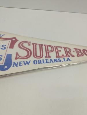 Vintage Broncos Vs Cowboys Super Bowl New Orleans NFL Pennant Flag 1978