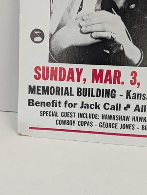 Patsy Cline Concert Poster 1963