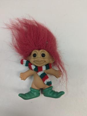 Vintage 1990's Merry Little Troll Christmas Elf 3"