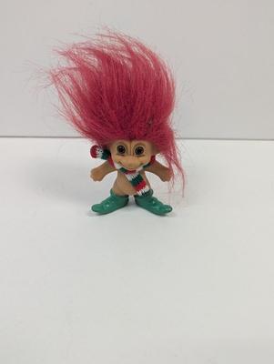 Vintage 1990's Merry Little Troll Christmas Elf 3"
