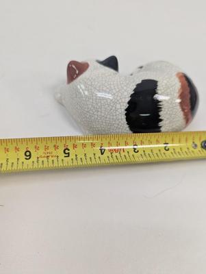 Vintage 1985 Geo Z Lefton Cat Figurine Crazing Crackle H05295