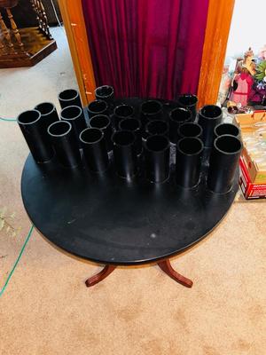 ROTATING ARTIST BRUSH HOLDER WITH STAND