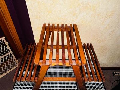 WOODEN PLANT STAND WITH CUSTOM MADE DRAIN RACKS