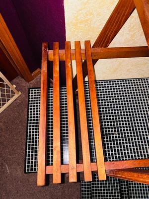 WOODEN PLANT STAND WITH CUSTOM MADE DRAIN RACKS