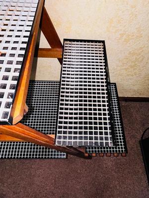 WOODEN PLANT STAND WITH CUSTOM MADE DRAIN RACKS