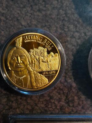 GOLD PLATED DREAM REPLICA COLLECTION OF PRESIDENTIAL BARS & COINS