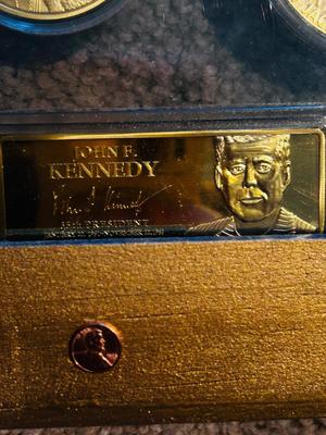 GOLD PLATED DREAM REPLICA COLLECTION OF PRESIDENTIAL BARS & COINS