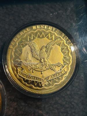 GOLD PLATED DREAM REPLICA COLLECTION OF PRESIDENTIAL BARS & COINS