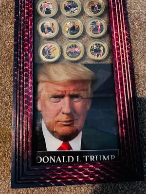 DONALD TRUMP UNITED STATES GOLD TONE COLORIZED COIN COLLECTION
