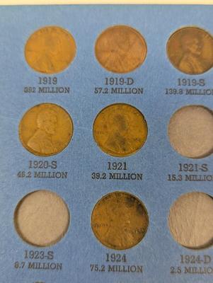 65 Coins - Lincoln Head Cent Collection 1909 To 1940 Number One Book Choice 1