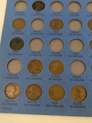 65 Coins - Lincoln Head Cent Collection 1909 To 1940 Number One Book Choice 1