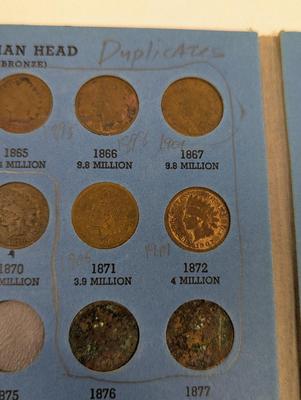 45 Coins - Indian Head Cent Including Flying Eagle Cents 1857 to 1909