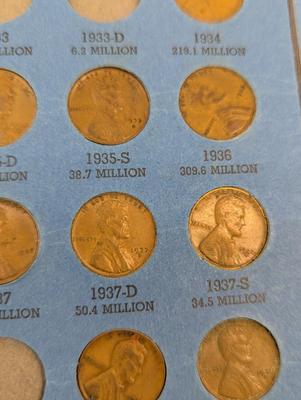 49 Coins - Lincoln Head Cent Collection 1909 To 1940 Number One Book Choice 2