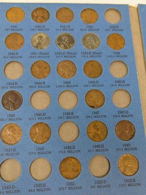 72 Coins - Lincoln Head Cent Collection 1941 Number 2 Book Choice 2