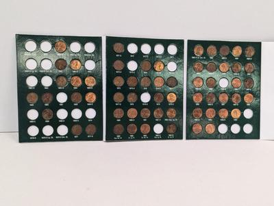 60 Coins - Lincoln Cents 1959 - 1994 Collection Book