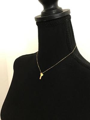 Dainty gold tone heart, star charm necklace