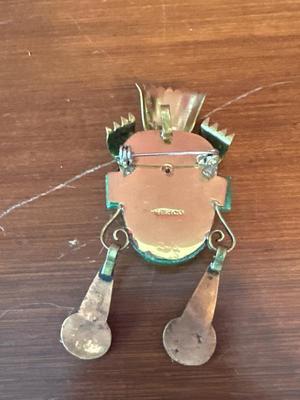 Mayan jade brooch