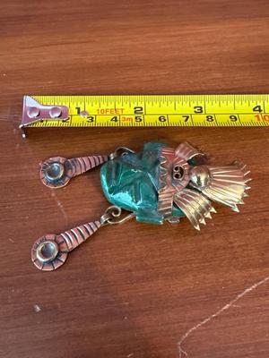 Mayan jade brooch