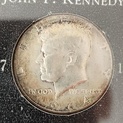 Lot of 10 1964 Kennedy Silver Half Dollar .50 cent Coins
