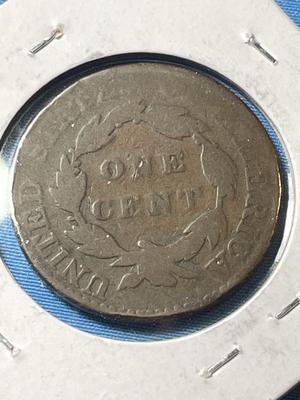 1827 CIRCULATED CONDITION U.S. LARGE CENT AS PICTURED.