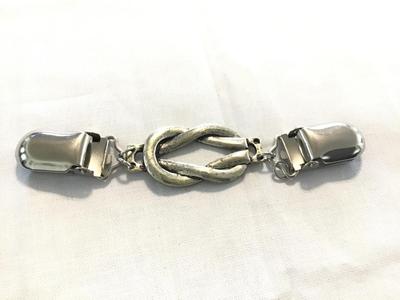 Silver Tone Sweater Clip