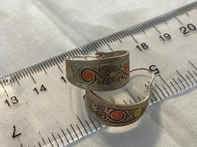 Vintage Wire Half Hoop Earrings